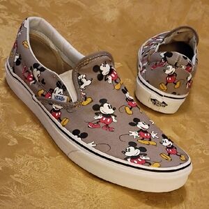 VANS RARE Disney X Mickey Slip-On Men's 11.0 Women's 12.5